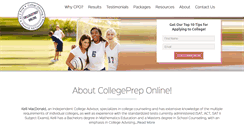 Desktop Screenshot of collegepreponline.com
