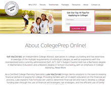 Tablet Screenshot of collegepreponline.com